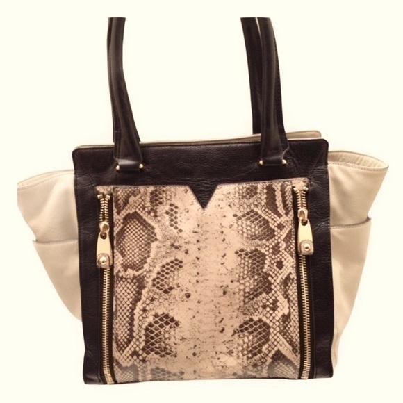 Vince Camuto Bag Snakeskin Embossed Leather Bag
